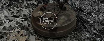 cast iron made of scrap material circular production